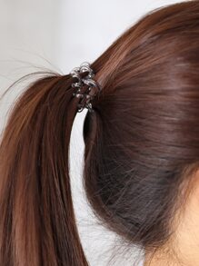 DAZY 9pcs Spiral Hair Tie Casual Ponytail Holders Hair Elastics Hair Rubber Bands Scrunchies Hair Rope Elastic Hair Tie - Multicolor - View 9