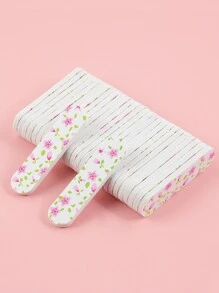 klimonla 20 de pile de unghii șlefuire mini mici flori colorate roz subțire lustruire manichiură ojoc unghii arta burete instrumente 150 Grit, consumabile pentru unghii, instrumente de unghii, instrumente de artă unghii, înapoi la școală, unghii, instrumente de unghii pentru presare pe unghii