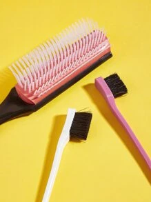 Professional Hairdressing Tools Anti-Static Detachable Nine-Row Comb Hair Dye Brush Multi-Color Comb 3pcs, Hair Brush/Hair Comb - Multicolor - View 4