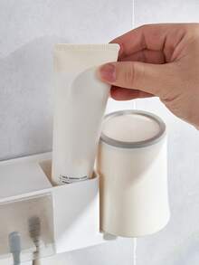 1pc Multifunction Storage Rack - White - View 4