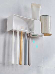 1pc Multifunction Storage Rack - White - View 5