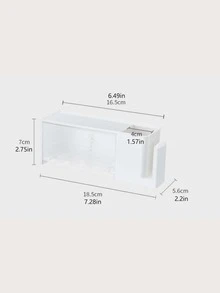 1pc Multifunction Storage Rack - White - View 7