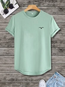 Manfinity Homme Tops Nam Cao thấp Thú vật Giải trí - Màu xanh Bạc hà - Xem 1