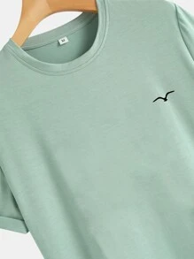 Manfinity Homme Tops Nam Cao thấp Thú vật Giải trí - Màu xanh Bạc hà - Xem 4