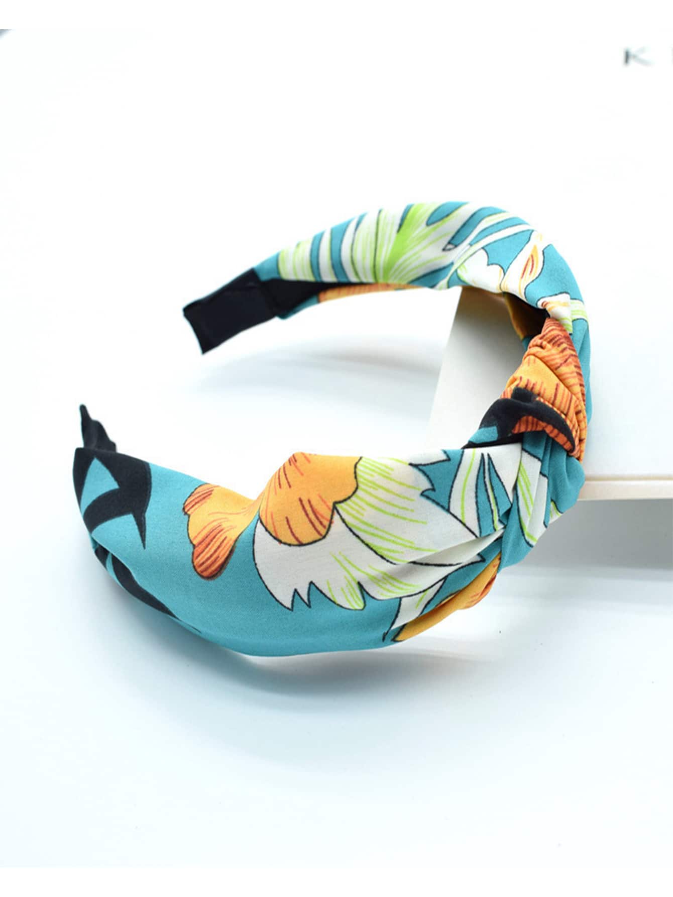 隨機花朵圖案髮箍 - 彩色 - 查看 1