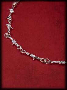 ROMWE Grunge Punk Dây chuyền Mốt - Bạc - Xem 6