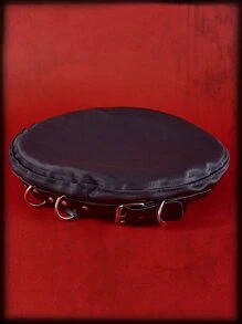 ROMWE Grunge Punk Buckle Decor Beret - Black - View 2