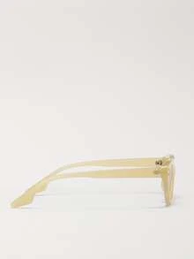 著色鏡片貓眼太陽鏡 - 粉色 - 查看 2