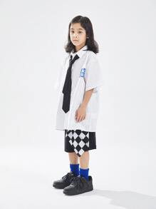 Tween Boys' Korean Style Suit Shorts & Casual Shorts For Summer, Youth - Black - View 7