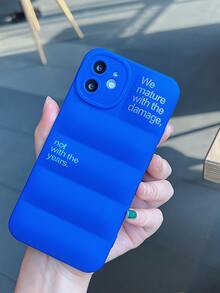 標語圖案絎縫手機殼 - 彩色 - 查看 2