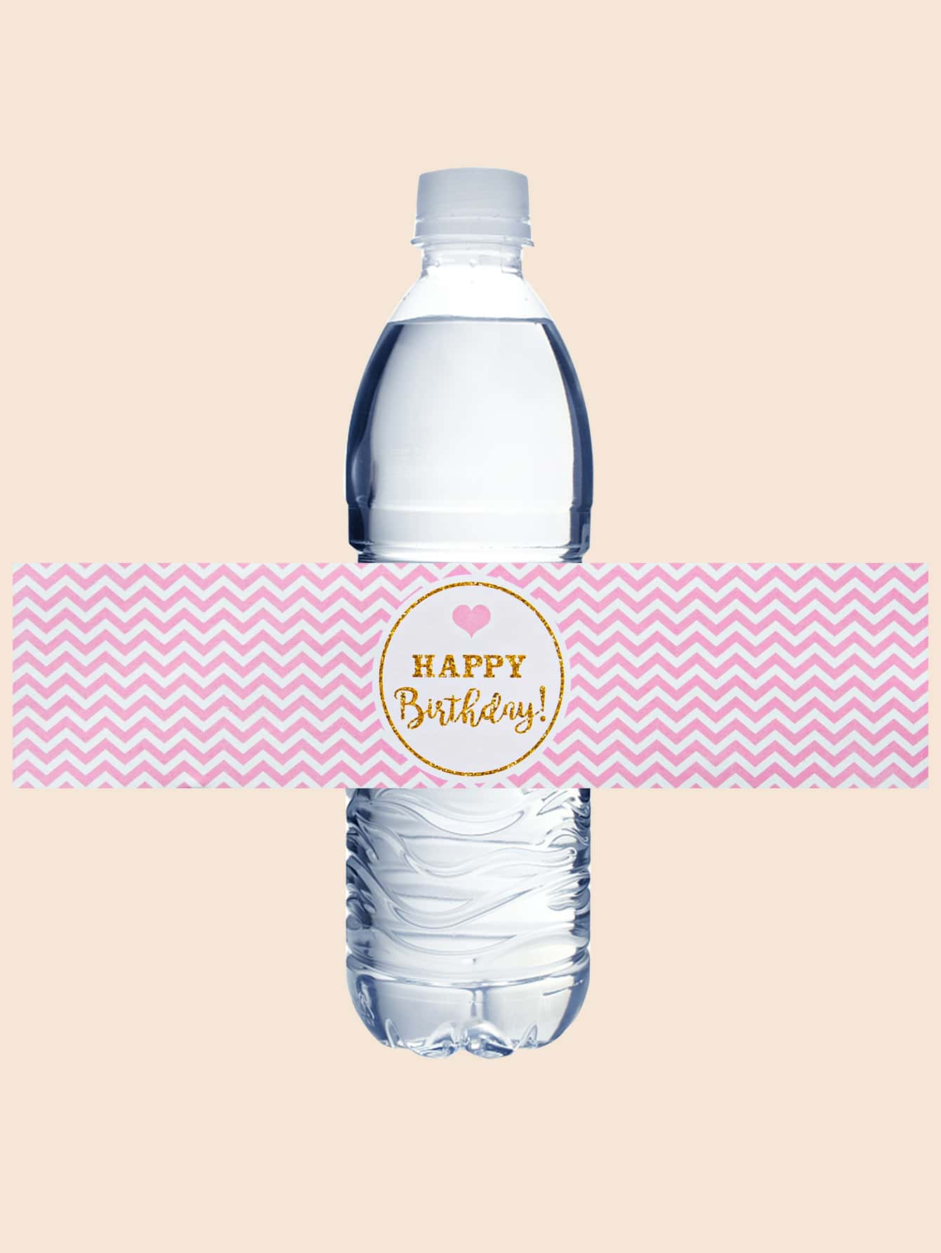 1 Set Of 10pcs Happy Birthday Party Water Bottle Stickers, Party Stickers, Birthday Stickers, Water Bottle Stickers - Multicolor - View 1