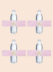 1 Set Of 10pcs Happy Birthday Party Water Bottle Stickers, Party Stickers, Birthday Stickers, Water Bottle Stickers - Multicolor - View 6