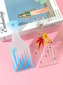1pc Comb Shaped DIY Silicone Mold - Clear - View 6