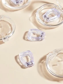 4 piezas Clip de nariz - transparente - Ver 3