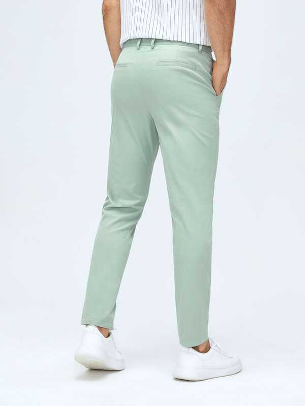 Manfinity Mode Men Solid Tapered Suit Pants SHEIN USA