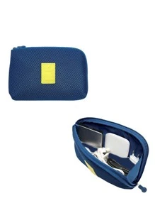 1入組數據線收納袋 - 藏蓝色 - 查看 4