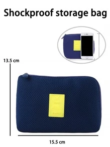 1入組數據線收納袋 - 藏蓝色 - 查看 5