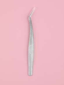 MISS SALLY 1支高精度不锈钢睫毛嫁接镊子 - 适用于2D-6D粗细及单根假睫毛嫁接，专业使用 - 銀色 - 查看 6