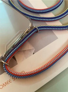 挂绳 Apple 透明斜挎手机壳，带粉色绳，适用于 防水防震防摔防刮 - 無色 - 查看 2