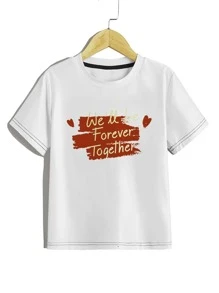 Boys Slogan Graphic Tee - White - View 1