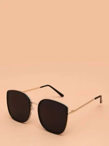 Gafas de moda minimalistas y elegantes adecuadas para fiestas, reuniones y viajes - Dorado - Ver 1