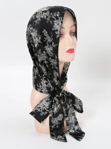 Floral Print Scarf - Multicolor - View 1