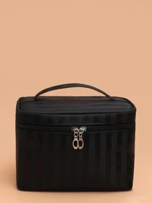 Gestreifte quadratische Make up Tasche, Travel Essentials