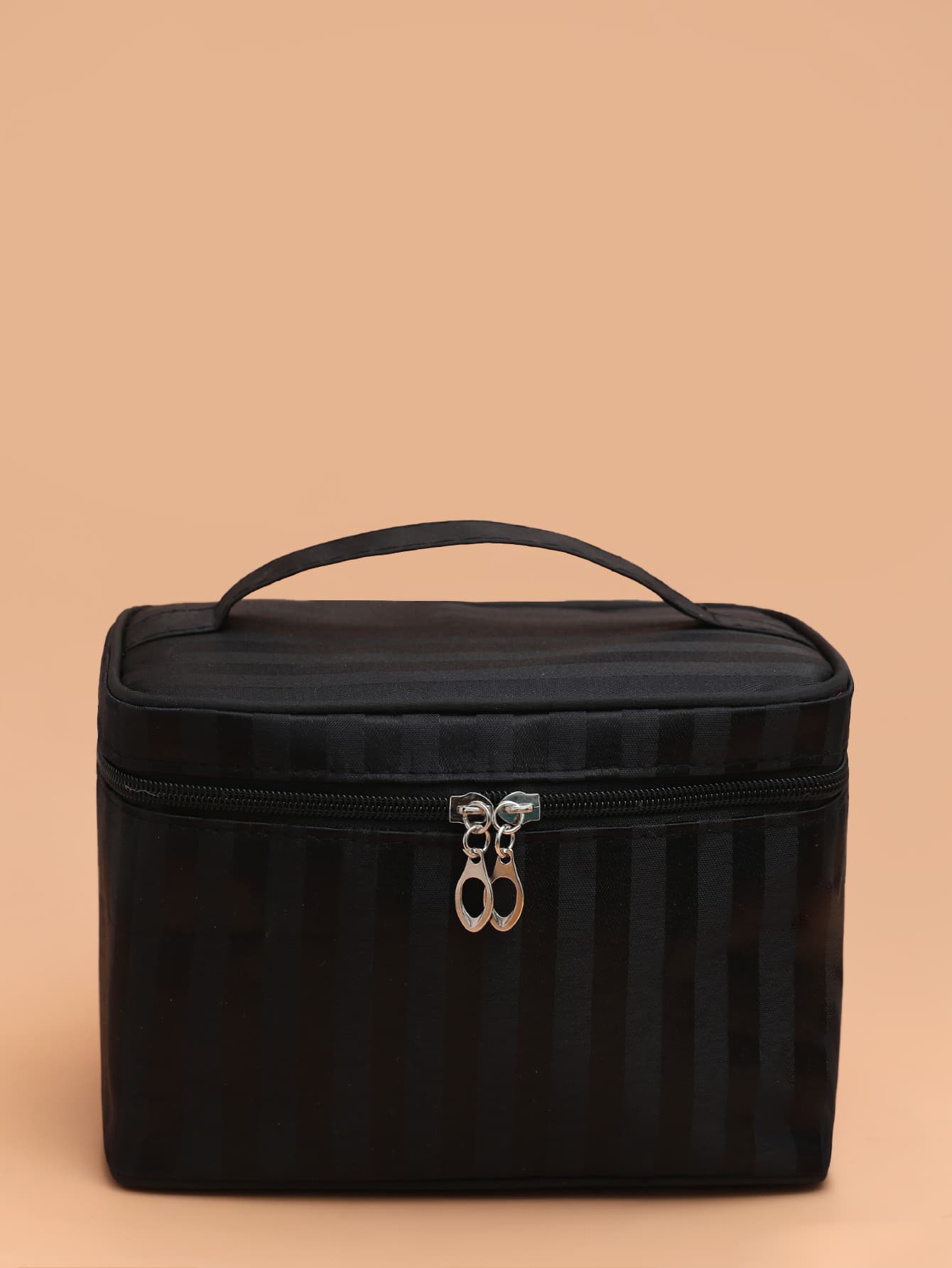 Gestreifte quadratische Make up Tasche, Travel Essentials