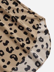 SHEIN LUNE Váy Plus Size Cao thấp Thắt nút Báo Boho - Nhiều màu - Xem 5