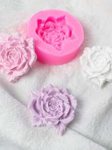 Molde de silicona con diseño de flor - Rosa - Ver 1