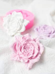 Molde de silicona con diseño de flor - Rosa - Ver 2