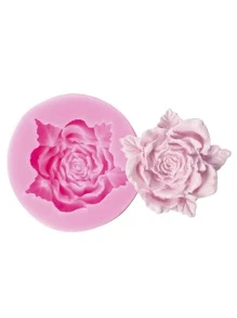Molde de silicona con diseño de flor - Rosa - Ver 4