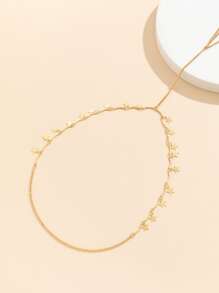 Star Decor Thigh Chain - Yellow Gold - View 4