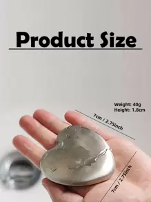 1pc Heart Stainless Steel Deodorant Soap