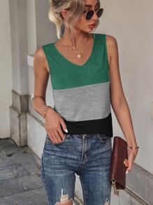 Color Block Tank Top - Multicolor - View 5