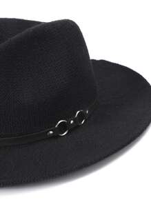 Sombrero con diseño redondo - Negro - Ver 3