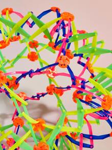 1pc Pet Chasing Telescopic Magic Colorful Ball, Novelty Expandable Breathing Ball Toy Sphere For Pets, Pets Calming Fidgets Toys - Multicolor - View 6