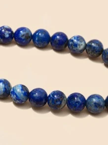 時尚流行男士不銹鋼簡約圈形耳環，適合珠寶禮物和時尚外觀 - 藏蓝色 - 查看 3