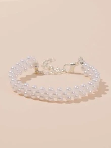 編織假珍珠手鍊