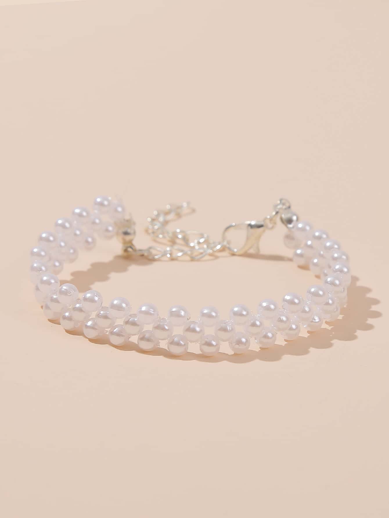 編織假珍珠手鍊