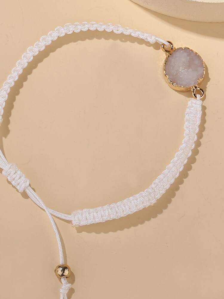 Natural Stone Decor String Bracelet