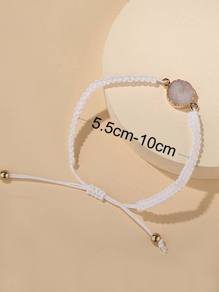 Natural Stone Decor String Bracelet
