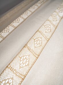 Tassel Decor Single Panel Curtain - Beige - View 5