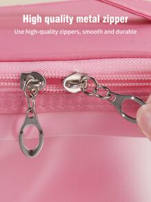 字母图案透明方形化妆包，旅行必备收纳化妆品整理盒，化妆包，化妆袋，化妆包，化妆品收纳包，化妆整理盒，旅行，化妆袋，包，梳妆台，化妆袋，旅行必备，化妆包，化妆包，包，旅行必备，梳妆台配件，小型化妆包，女士礼物，圣诞礼物，女士礼物创意