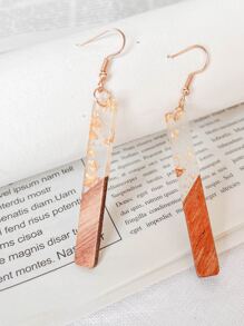 Geometric Drop Earrings - Multicolor - View 2