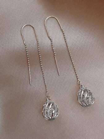 Andkiss Pendientes con gota de agua con diamante de imitación