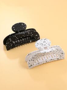 2 cái Splash Mực Mẫu Tóc Vuốt - Đen và trắng - Xem 3