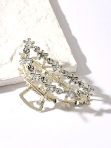 Rhinestone & Star Decor Hair Claw - Vàng - Xem 2