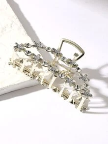 Rhinestone & Star Decor Hair Claw - Vàng - Xem 3