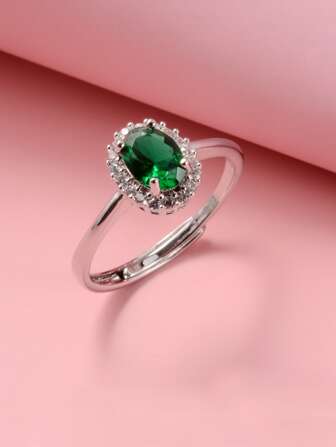 Cubic Zirconia Decor Ring